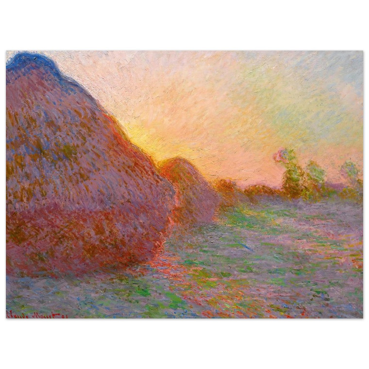 claude monet  Haystacks Aluminum Print