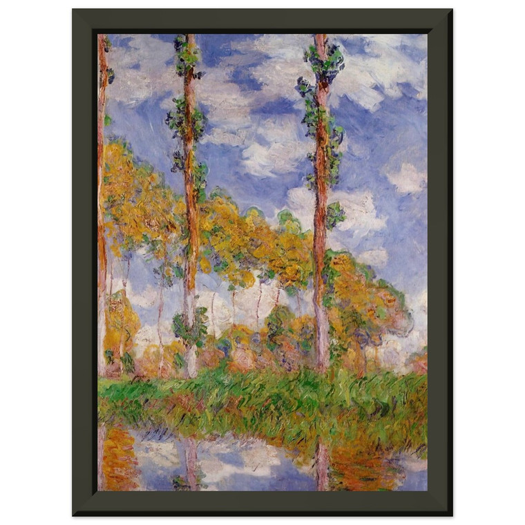 claude monet  Three Trees in Summer Premium Metal Framed Art Print / Poster