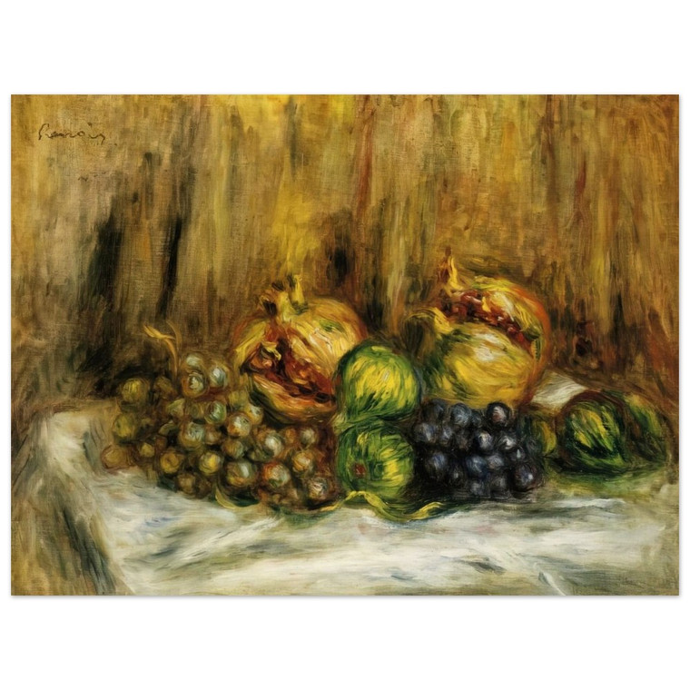 PierreAuguste Renoir  Still Life with Grapes N1 Wood Print