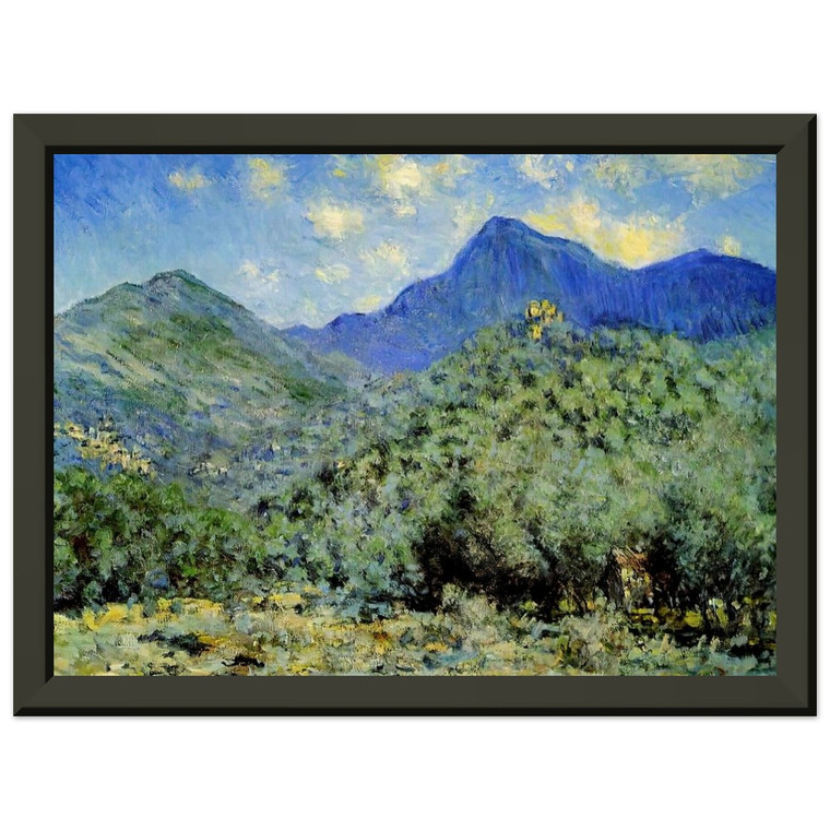 Monet Valley Bouna Bordighera Premium Metal Framed Art Print / Poster