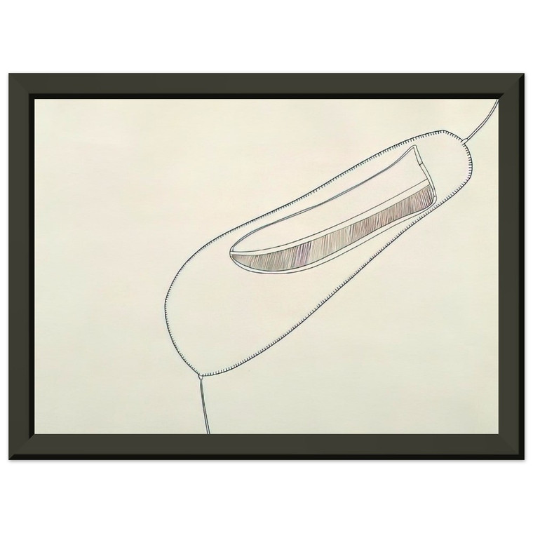 Eva Hesse  UNTITLED 1965 1 Premium Metal Framed Art Print / Poster