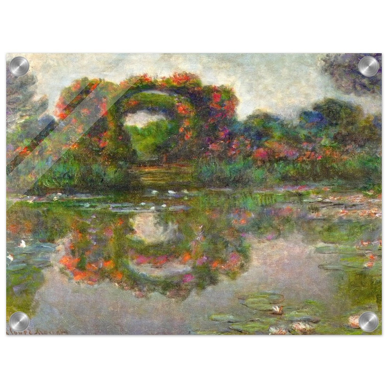 claude monet  Rose Flowered Arches at Giverny Acrylic Print