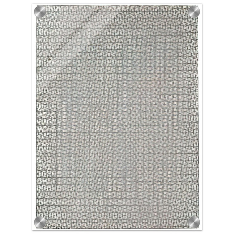 Francois Morellet  3 grillages superposes 0 15 15  1959 Acrylic Print