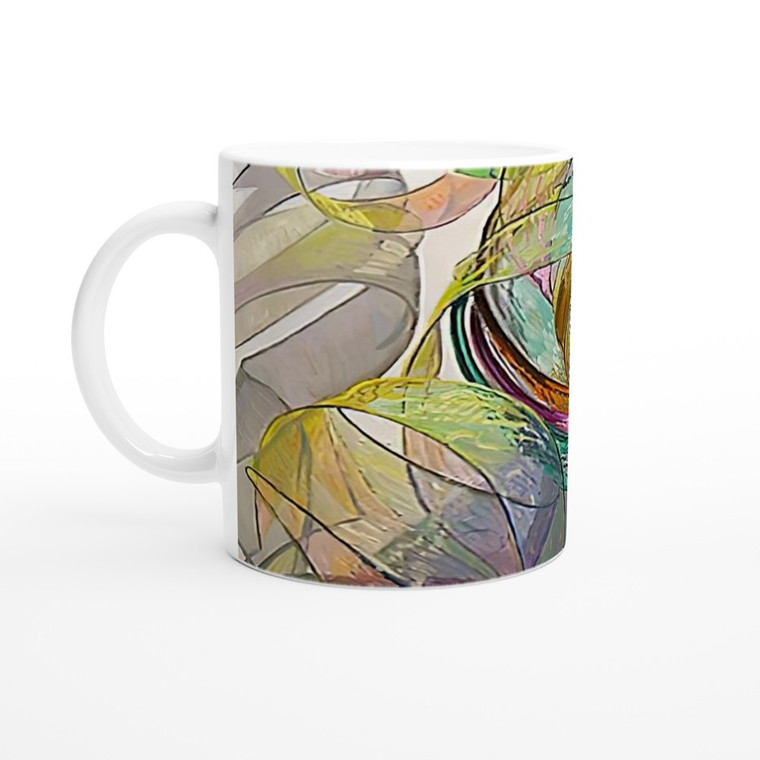 Janet Fish - ORANGE PINK GREEN 2003 Ceramic Mug