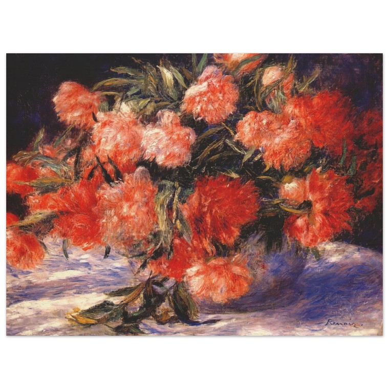 PierreAuguste Renoir  Peonies Wood Print