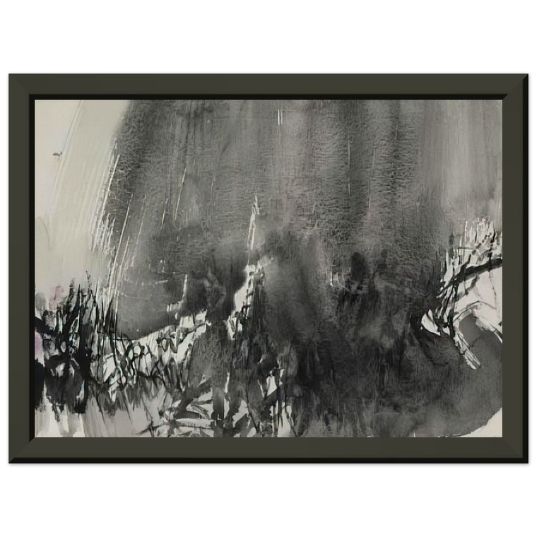 Chu teh Chun  UNTITLED 1963 N2 Premium Metal Framed Art Print / Poster