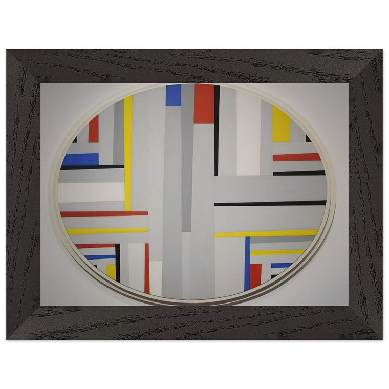 Fritz Glarner Relational Painting Tondo Neoplasticism Framed Print