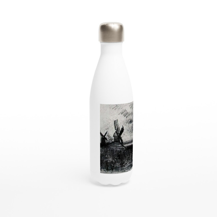 Vincent van Gogh - Windmills at Montmartre Water Bottle