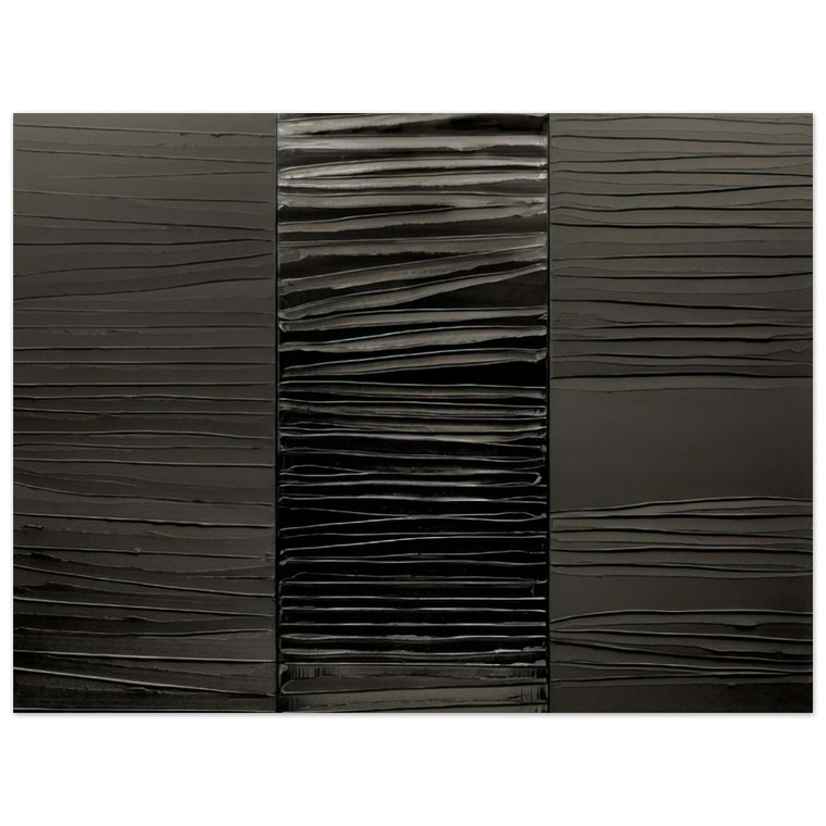 Pierre Soulages  Peinture 227 x 306 cm 2 Mars 2009  2009 Aluminum Print