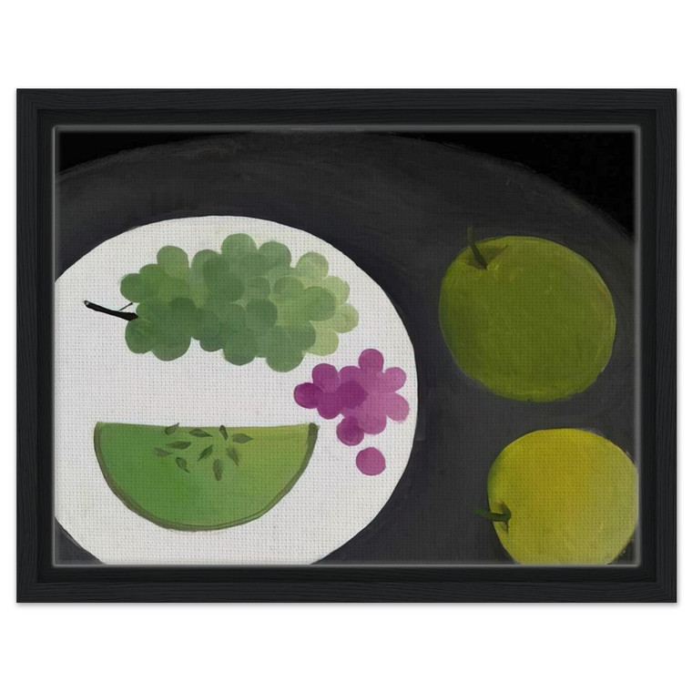 Mary Fedden  Melon and Grapes  2009 Framed Canvas