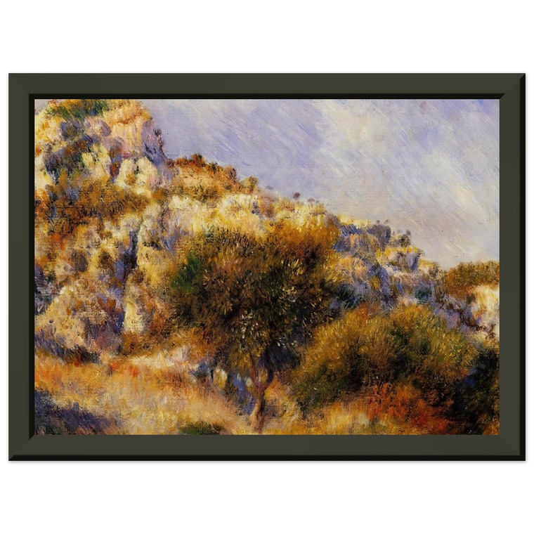 PierreAuguste Renoir Rocks at LEstaque N2 Premium Metal Framed Art Print