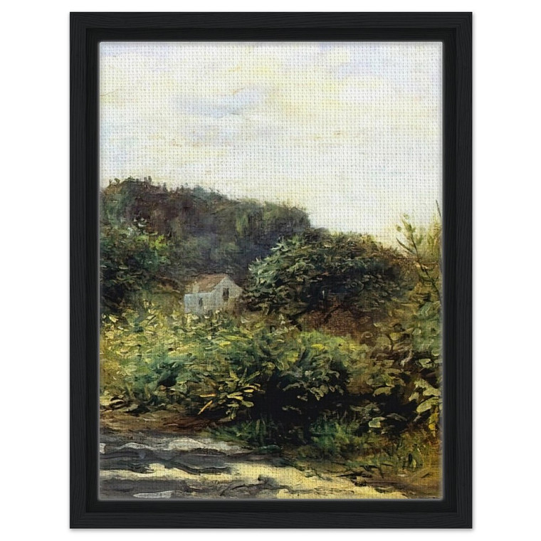 PierreAuguste Renoir  A Road in Louveciennes Framed Canvas