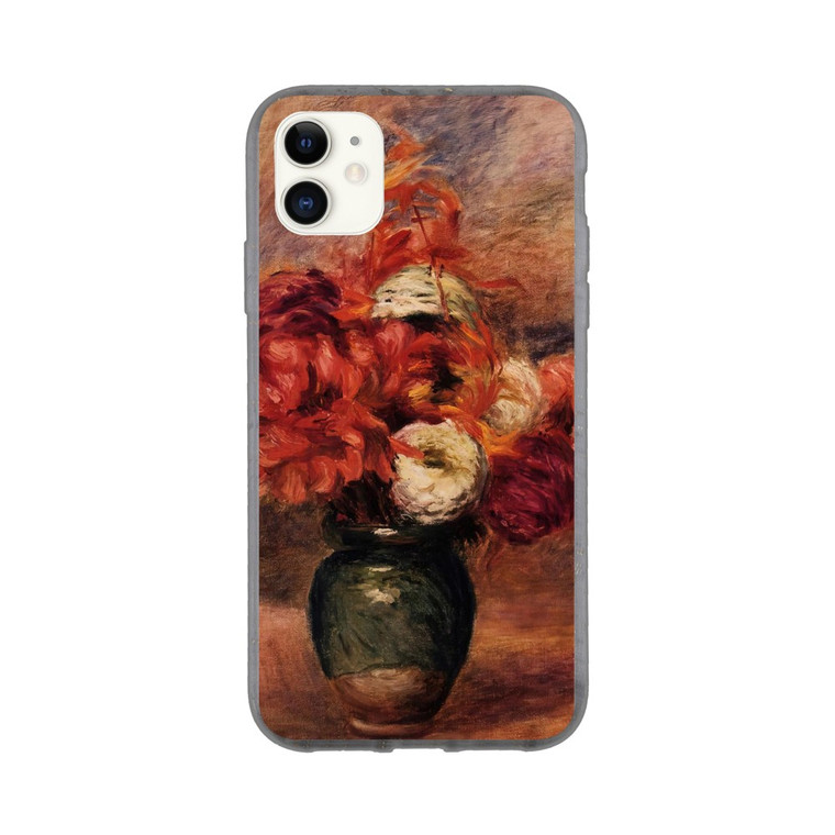Pierre-Auguste Renoir - Flowers in a Green Vase Dahlilas and Asters Bio case