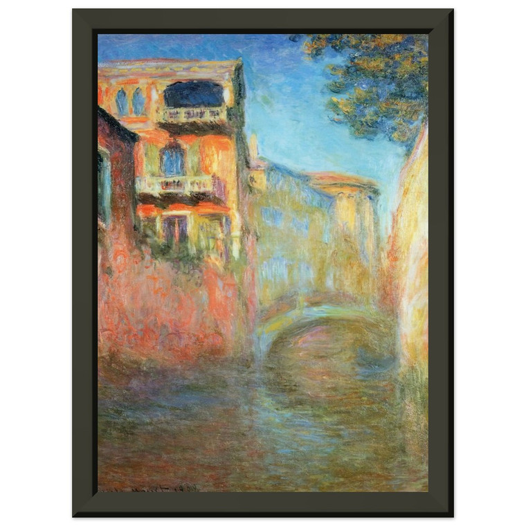 claude monet  Rio della Salute Premium Metal Framed Art Print / Poster