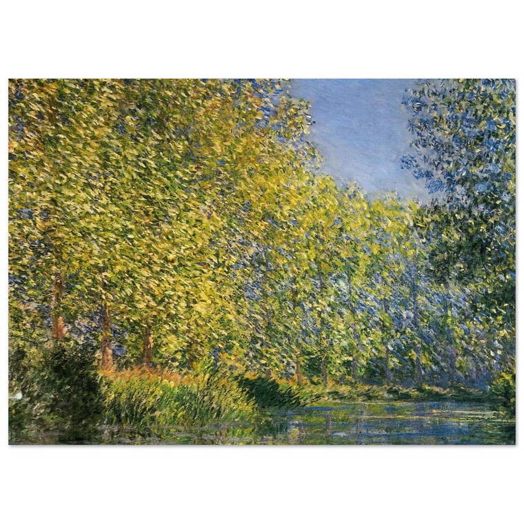 claude monet  Bend in the River Epte Fine Art Poster / Art Print