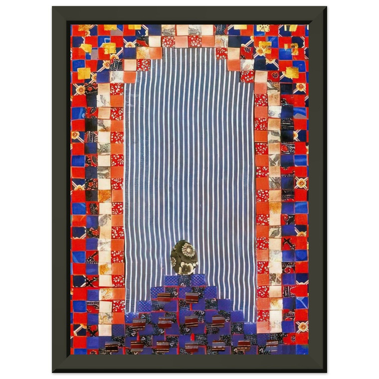 Miriam Schapiro First Theater PD Pattern Decor Premium Metal Framed Art Print