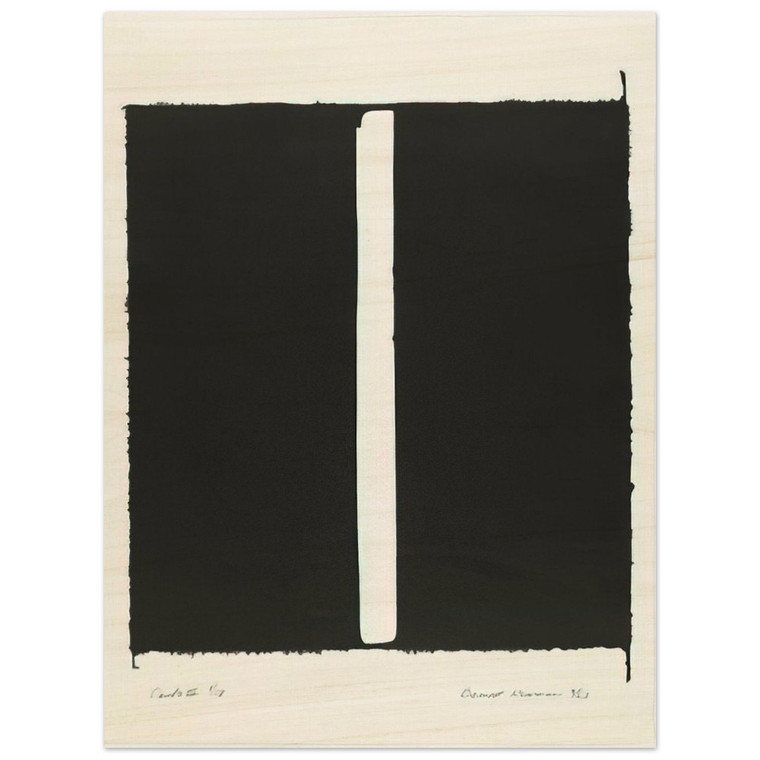 Barnett Newman  Canto III Wood Print