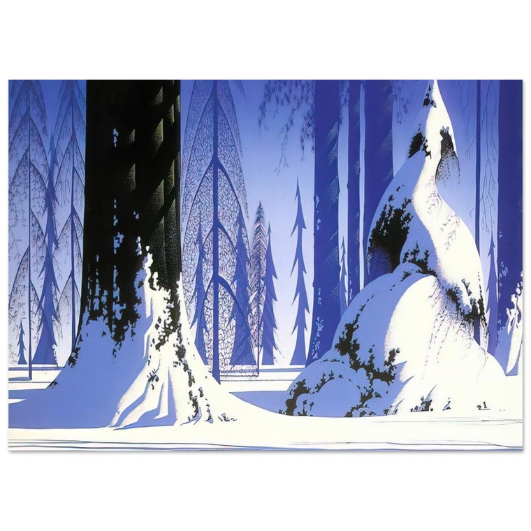 Eyvind Earle  Winter N1 Fine Art Poster / Art Print