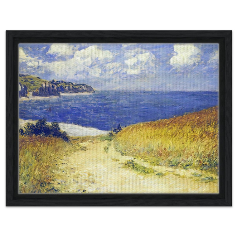claude monet  Alley near Pourville Framed Canvas