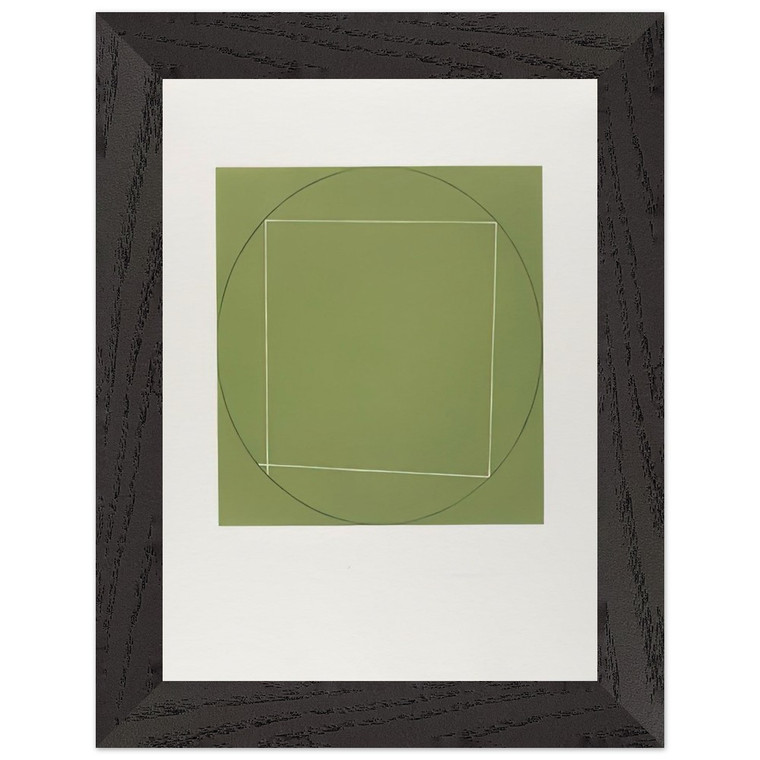 Robert Mangold 7 AQUATINTS 1973 Premium Wooden Framed Art Print / Poster