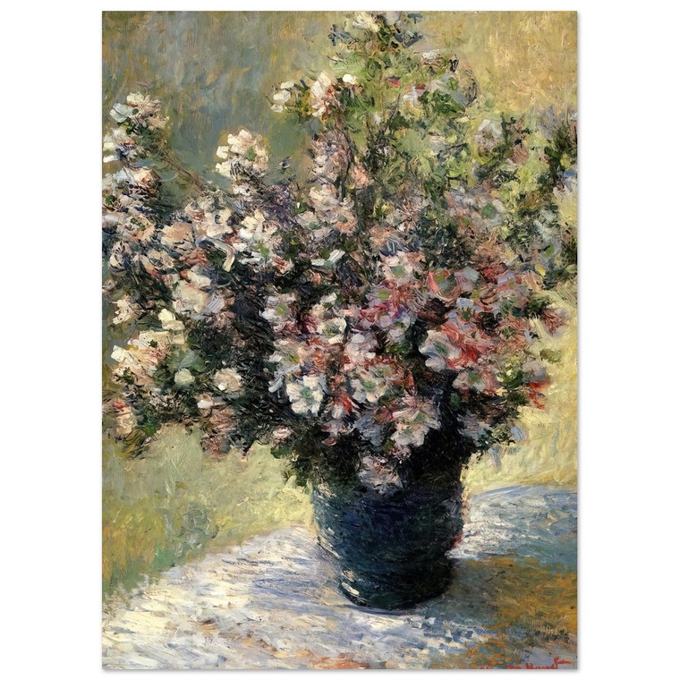 claude monet  VASE OF FLOWERS N3 Fine Art Poster / Art Print