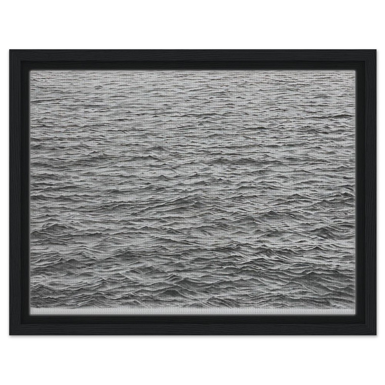 Vija Celmins  DRYPOINT OCEAN SURFACE 1983 Framed Canvas