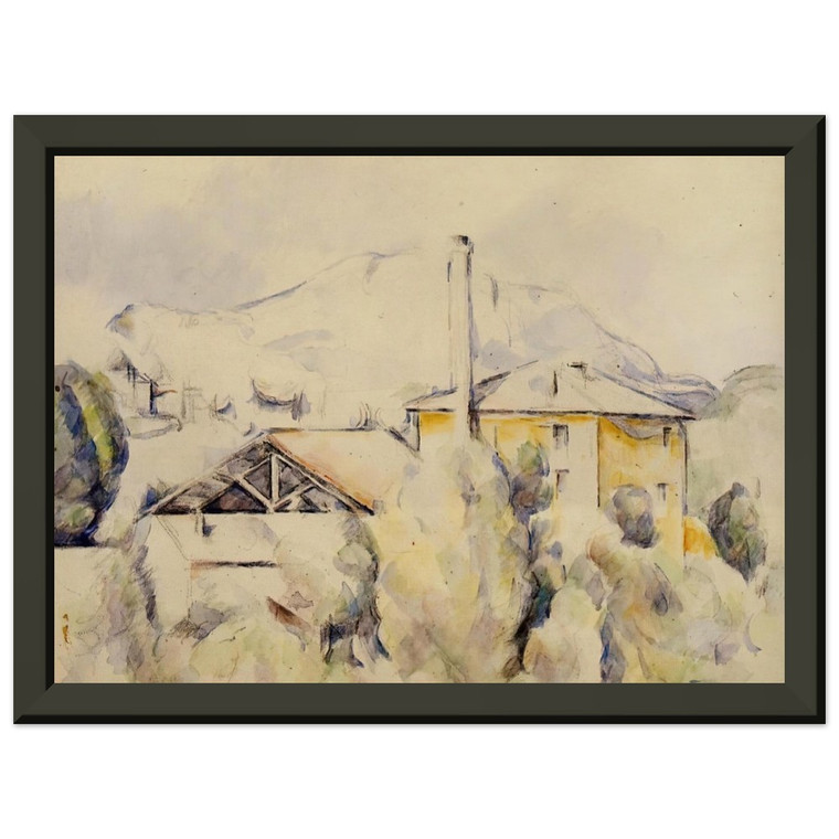 Paul Cezanne  The Lime Kiln Premium Metal Framed Art Print / Poster