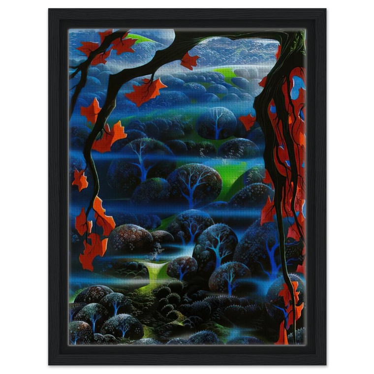 Eyvind Earle  Valley of Dreams Framed Canvas
