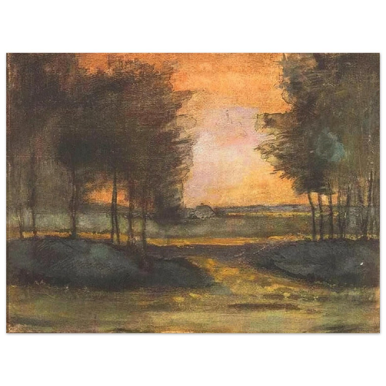 Vincent van Gogh  The Landscape in Drenthe Aluminum Print