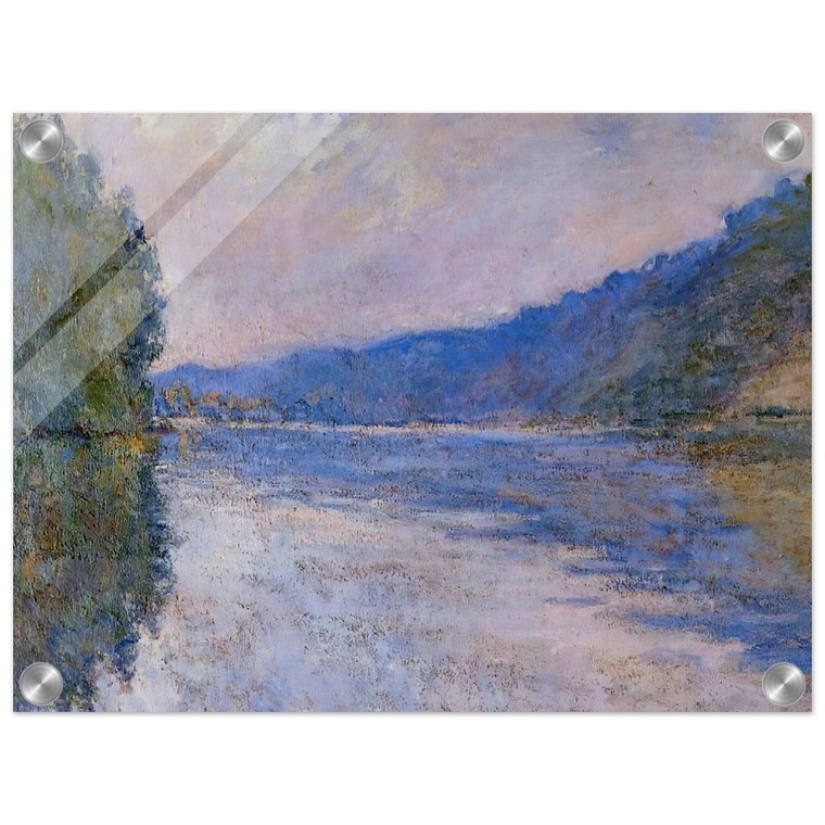 claude monet  The Seine at PortVillez Acrylic Print