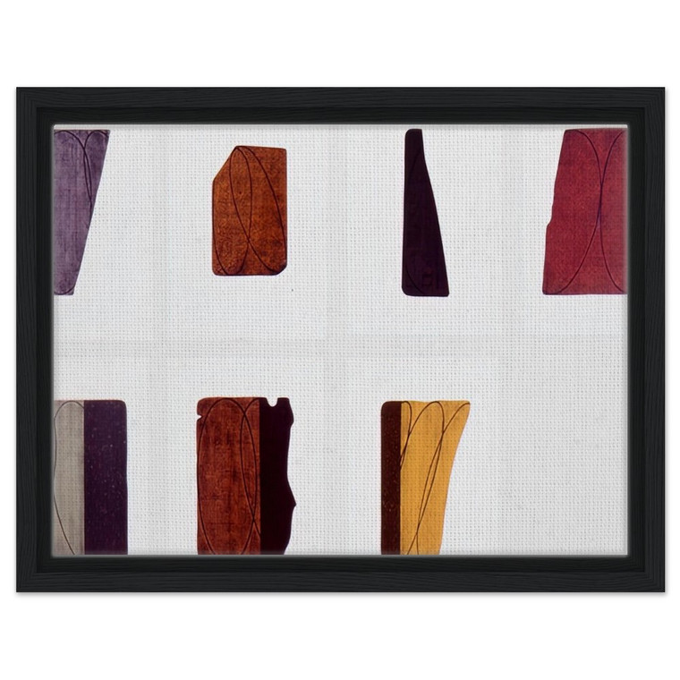 Robert Mangold  FRAGMENTS I VII 1998 Framed Canvas