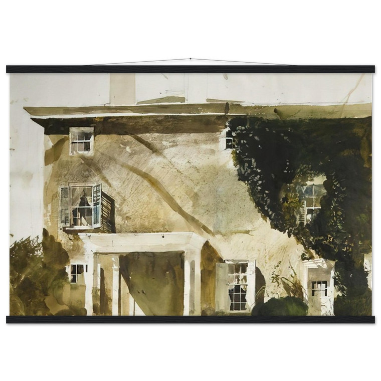 Andrew Wyeth THE HATTON HOUSE 1967 Matte Paper Poster with Hanger