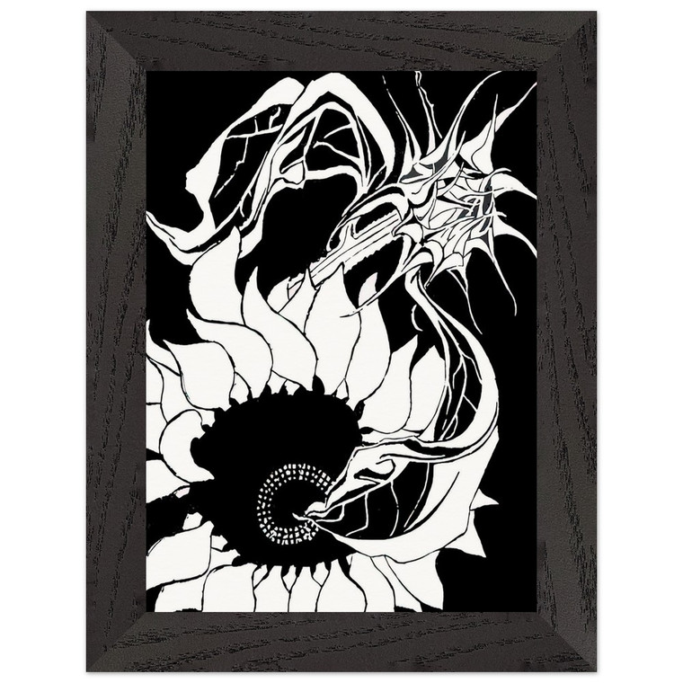 MC Escher  SUNFLOWERS N2 Premium Wooden Framed Art Print / Poster