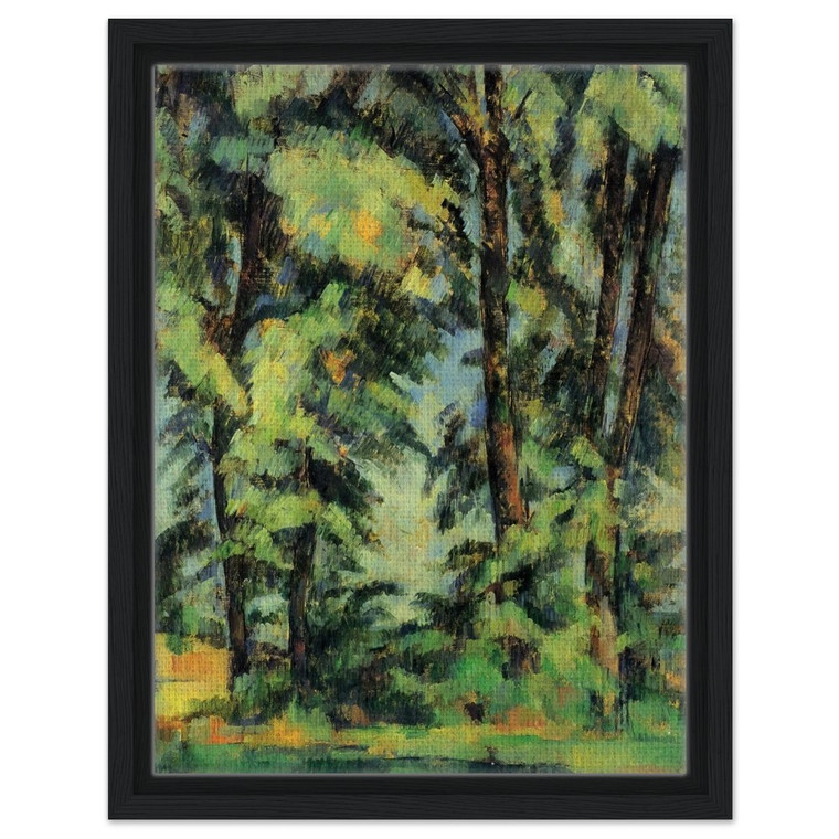 Paul Cezanne  Large Trees at Jas de Bouffan Framed Canvas