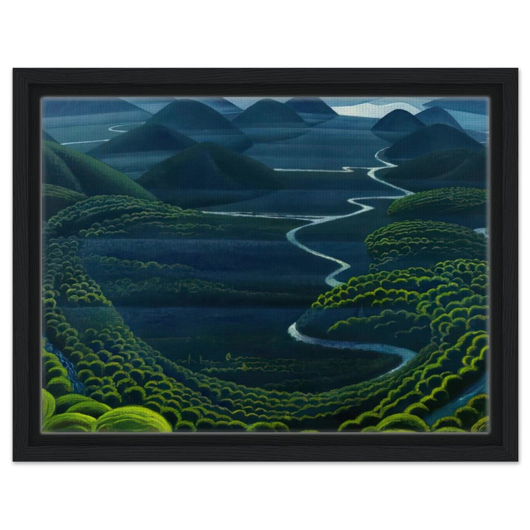 Gerardo Dottori  Umbria vergine  1949 Framed Canvas