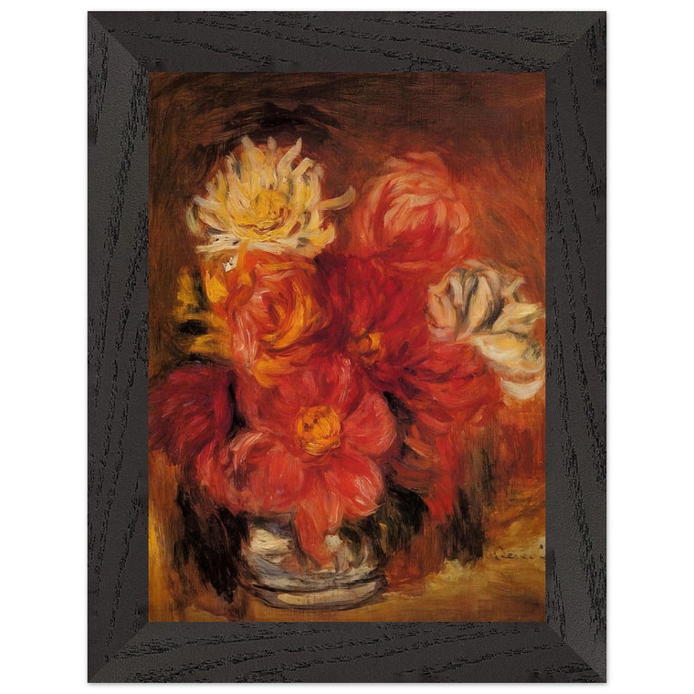 PierreAuguste Renoir  Dahlias N2 Premium Wooden Framed Art Print / Poster
