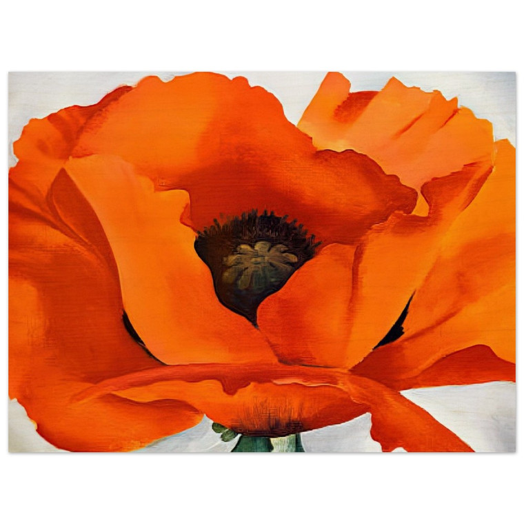 Georgia OKeeffe  Red Poppy Wood Print