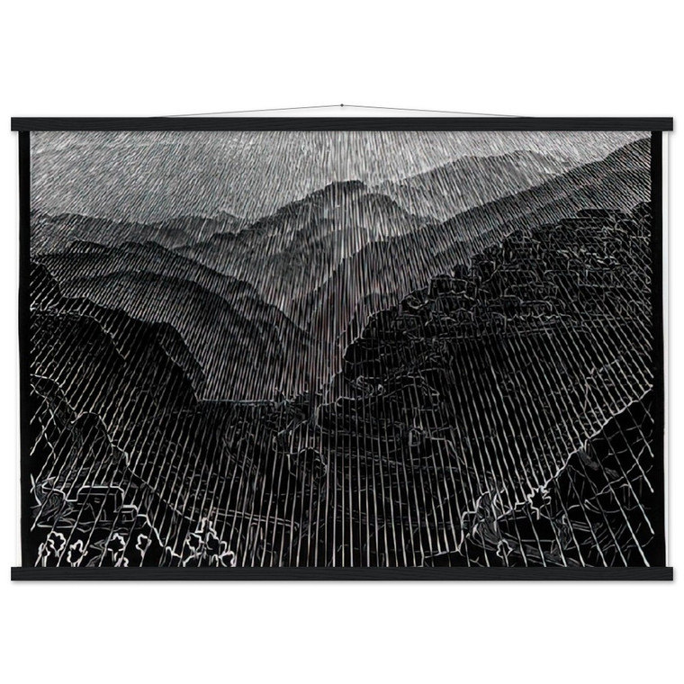 MC Escher ROSSANO CALABRIA FEB 1931 Matte Paper Poster with Hanger