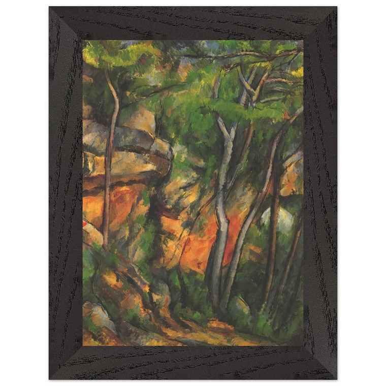 Paul Cezanne Chateau Noir Park Premium Wooden Framed Art Print / Poster