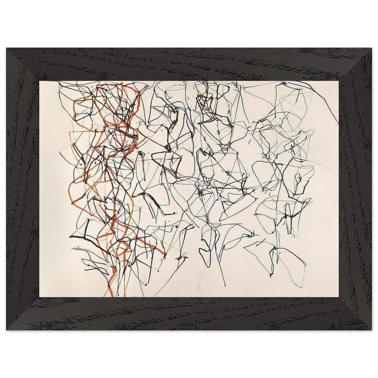 Brice Marden Study for Virgins 1990 Premium Wooden Framed Art Print / Poster