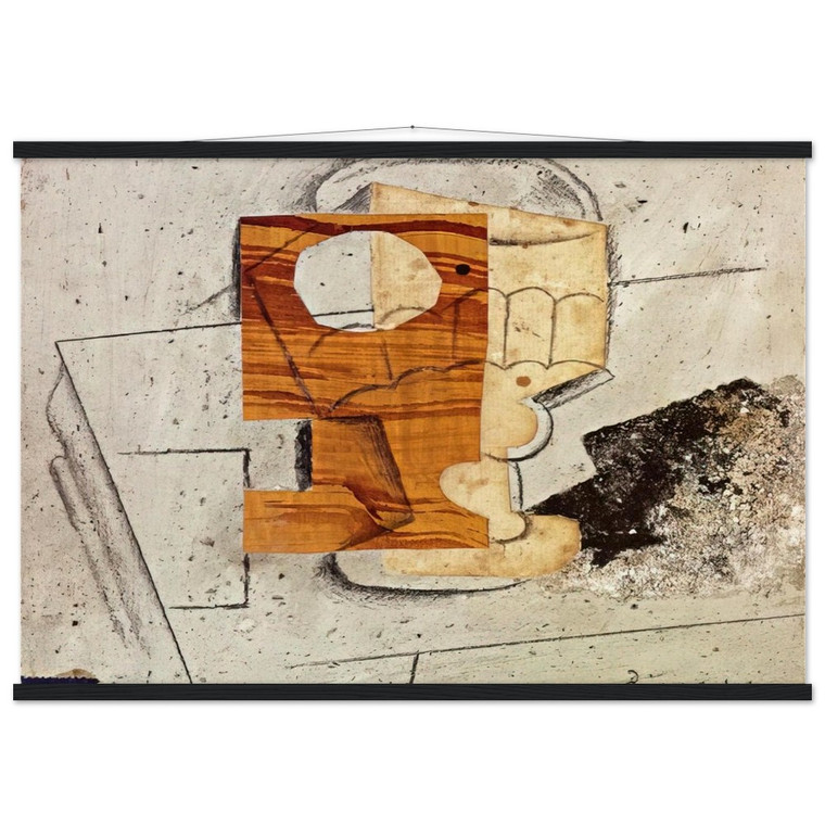Picasso Glass on a Table 1914 Museum-Quality Matte Paper Poster with Hanger