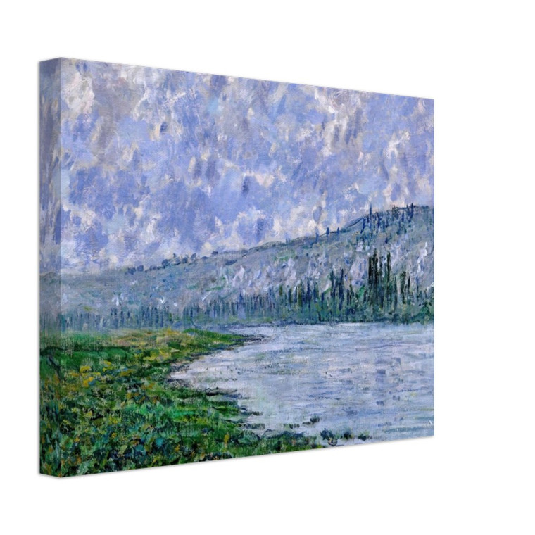 claude monet  The Seine and the Chaantemesle Canvas