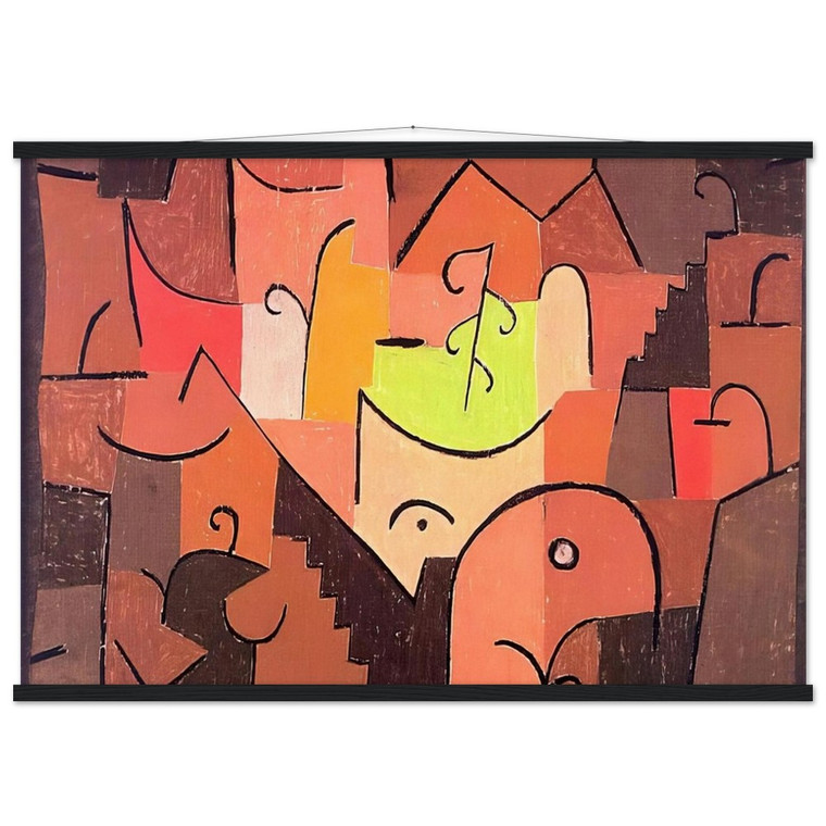 Paul Klee  STAGE LANDSCAPE 1922 Museum-Quality Matte Paper Poster with Hanger
