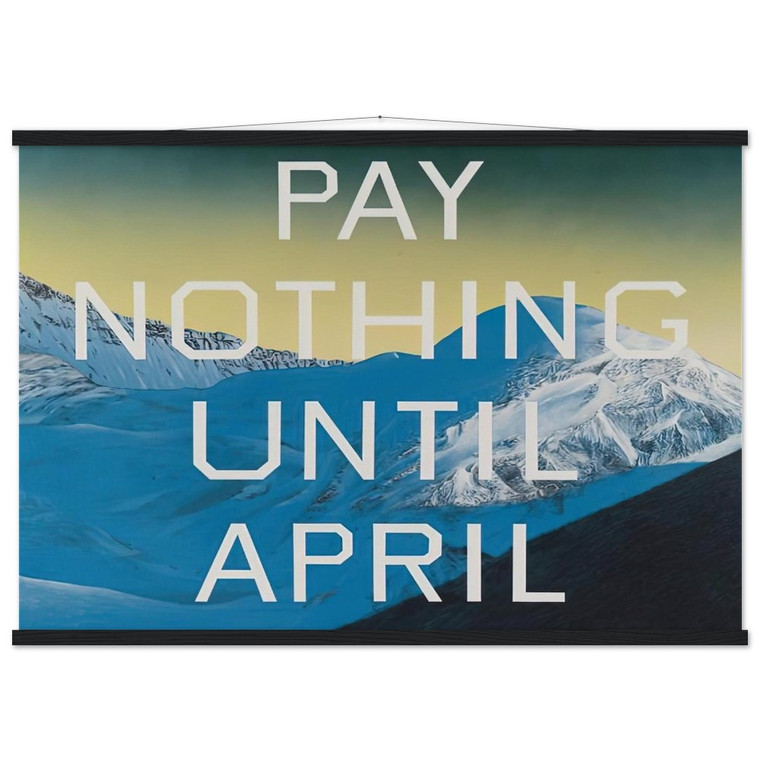 Edward Ruscha Museum-Quality Matte Paper Poster with Hanger