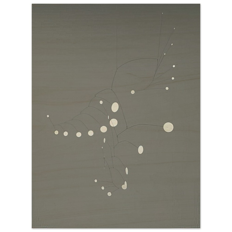 Alexander Calder  SNOW FLURRY 1948 Wood Print