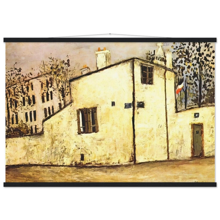 Maurice Utrillo Berlioz House Museum-Quality Matte Paper Poster with Hanger