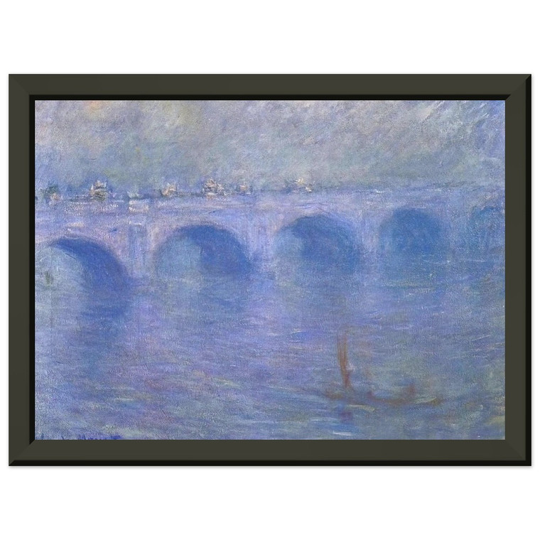 claude monet  Waterloo Bridge in the Fog Premium Metal Framed Art Print / Poster