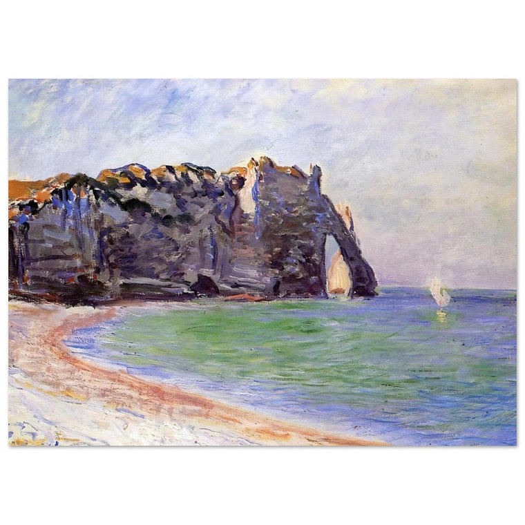 claude monet  The Manneport Etretat the Porte dAval Fine Art Poster / Art Print