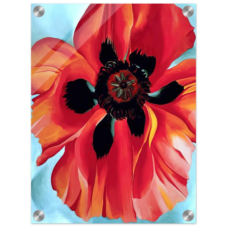 Georgia OKeeffe  Red Poppy VI Acrylic Print