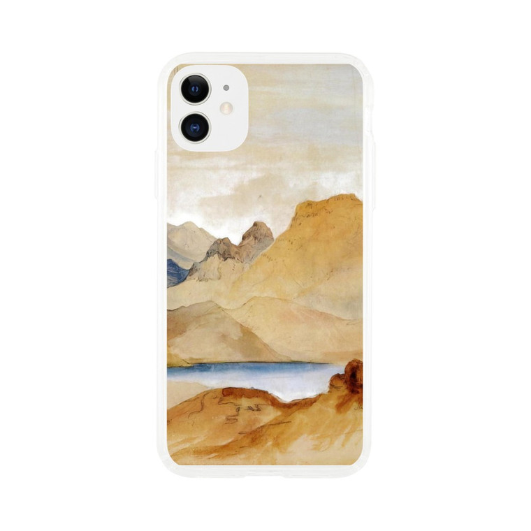 Thomas Moran - Cinnabar Mountain Yellowstone River watercolour Clear case